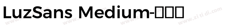LuzSans Medium字体转换